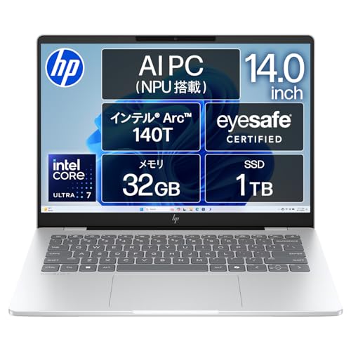 HP m[gp\R OmniBook 7 14-fr 14.0C` Ce Core Ultra 7 255H 32GB 1TB SSD Windows11 Home OCV\Vo[ CoplilotL[ AI PC (^ԁFBK9R