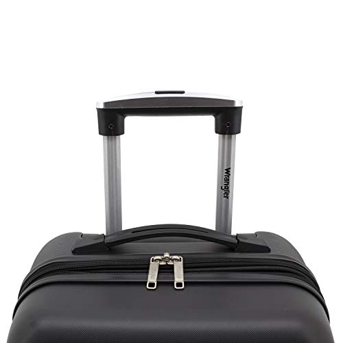 Wrangler 20" Smart Spinner Carry-On Luggage With Usb Charging Port ,Black #TOP7