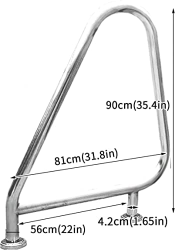 Handrail Sturdy Pool Safety Handrails Pool Handrails Pool Grab Rail Handrails Easy-to-Install Ramp Bumper Swimming Pool Entrance