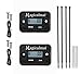 2pcs Magicalmai Inductive Hour Meter for Gas Engine Generator Lawn Mower Pressure Washer Marine ATV Boat Outboard Motor Dirt Bike Motorcycle Waterproof Hr Meters - Black