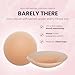 Hollywood Fashion Secrets Non-Adhesive Silicone Inserts Nipple Cover with Storage Pouch - Ultra-Thin, Reusable Nipple Covers for Women, No-Show Coverage, Medium Shade