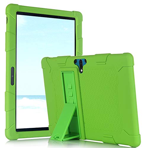 AKNICI 10 Pulgadas Fundas para Tablets JUSYEA J5/MEBERRY M7/AOYODKG A22, Ajuste de Múltiples Ángulos, Anticolisión, Función Soporte, JUSYEA J5/MEBERRY M7/AOYODKG A22 Tablets Funda de Silicona, Verde Cover