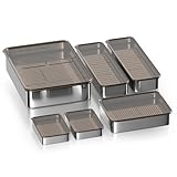 Hommiya Stainless Steel Meal Prep Containers 6-Pack, Food Storage Containers with Lids, Stackable & Dishwasher Safe, Oven/Freezer Safe for Kitchen, Deli, Bakery, Leftovers