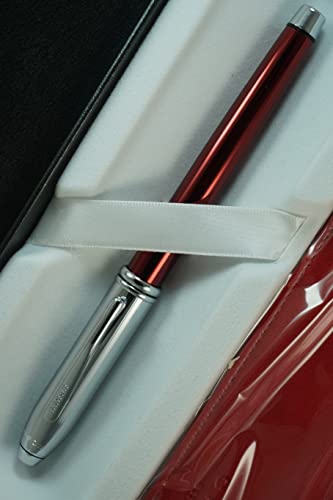 Bolígrafo roller Cross Townsend rojo con funda miniatura 4