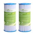 AQUALINK 10" x 4.5" Whole House Pleated Sediment Filter for Well Water, Replacement Cartridge for GE FXHSC, Culligan R50-BBSA, Pentek R50-BB, DuPont WFHDC3001, American Plumber W50PEHD, GXWH40L
