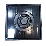 8 ワット太陽光発電換気ファンバッテリーなし屋根ベント耐候性 PC シェル小屋温室キャビン屋外排気