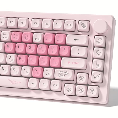 Womier Keyboard Keycaps - Pink Cute Keycap MOA Profile, PBT