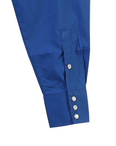 Gioberti Boys Casual Western Solid Long Sleeve Shirt with Pearl Snaps2