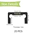 UFURMATE Gasket Replacement Kit for Hinges, 20PCS Rubber Shower Doors Hinge Replacement Part Black Anti-Slip Gasket Glass Hinge Replacement Kit