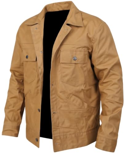 Veste en coton homme style camionneur vêtement extérieur film