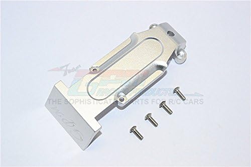 GPM For Traxxas E-Revo Brushless Edition Upgrade Parts Aluminum Front Skid Plate - 2Pcs Set Silver