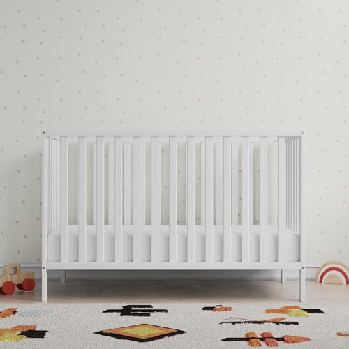 Baby Relax Ivey 3-in-1 Convertible Crib, White