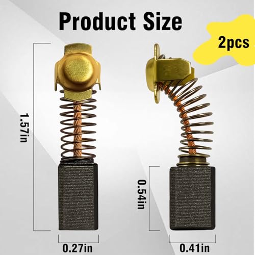 Image of N398321 N398327 N103592 N088403 Carbon Brushes Compatible with Dewalt DWP849 DWP849X DWP849X-BR DWP849X-B3(2 PCS)