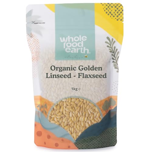 Wholefood Earth Organic Golden Linseed/Flaxseed 1 kg