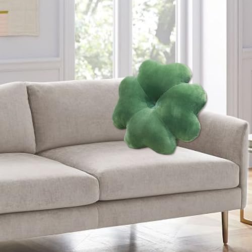 Oreiller en forme de feuille de trèfle coussin peluche canapé lit - 6