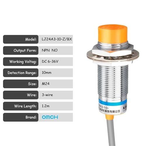 Interruptor de proximidad inductivo M24 soluciona fallos de posicionamiento en CNC 10mm 5