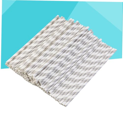 Pitillos desechables de papel gris 19 cm 200 pcs miniatura 5