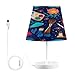 YETTASBIN Painting Tool Bedside Table Lamp, Portable LED Desk Light USB Adjustable Brightness Nightstand Lamp with Non Slip Base & Eye-Friendily Lampshade for Home School Office Decor