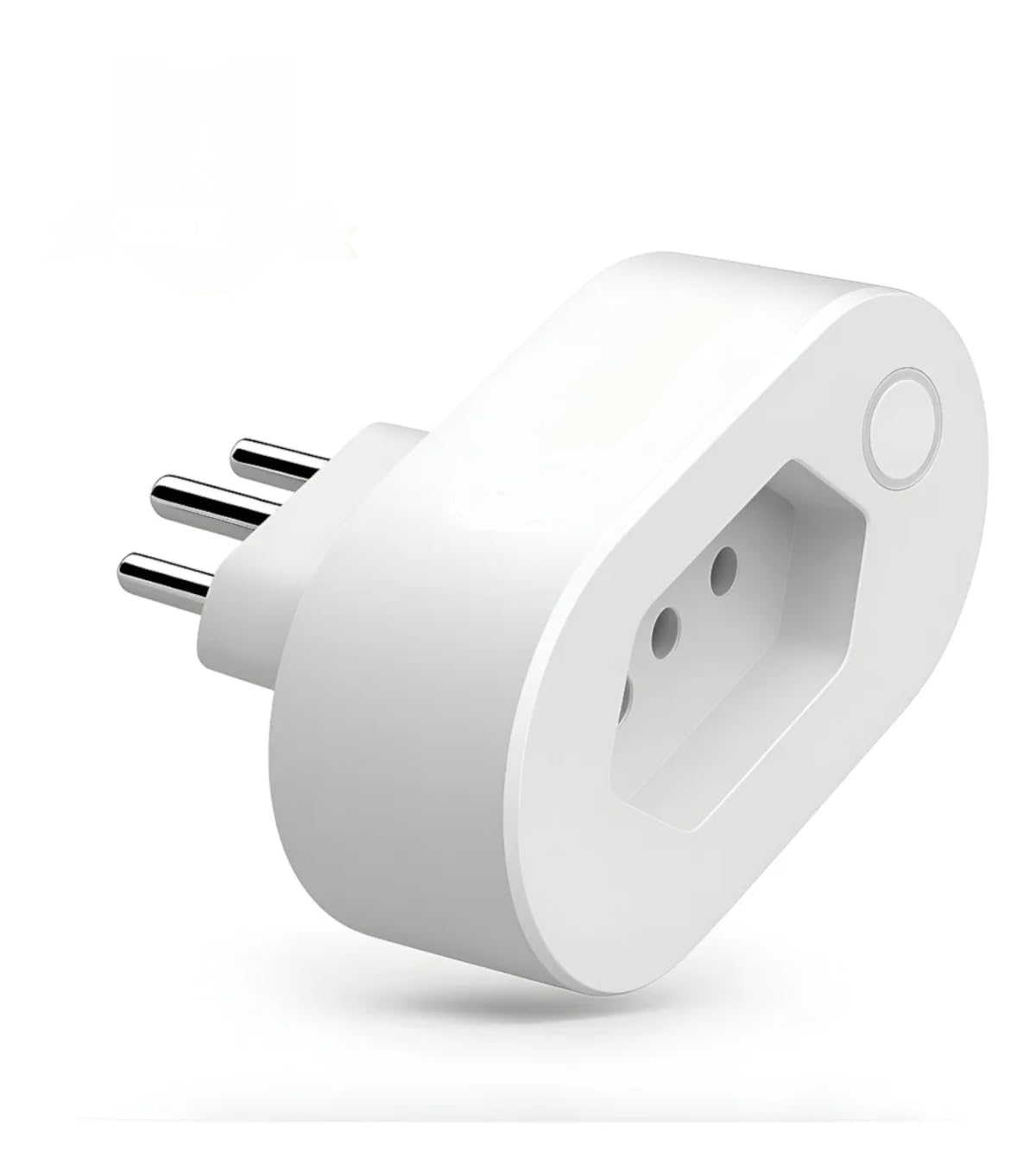 Smart Wifi Plug Tomada Inteligente Wi-Fi 16A Bivolt, Branca, Plástico ABS, Compatível com