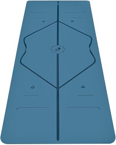 Liforme Esterilla de yoga de viaje Sistema de alineación patentado, agarre guerrero, antideslizante, ecológico, ultraligero y resistente al sudor,