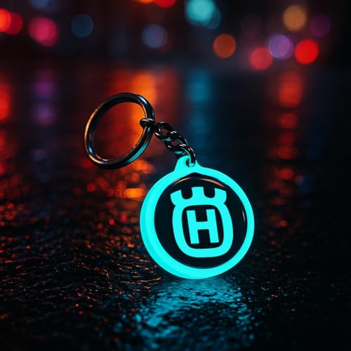 Image of Mi Glow Store Glow in Dark Keychain for Bike Men | Gift for Man | Bike Accessories | Charges in Light Glows in Dark | Key chain for Bike