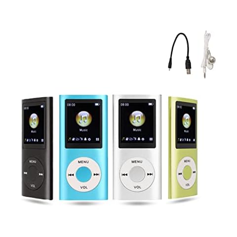 MP3 Music Player, MP3 Player, Portable MP3 Players, Slim 1.8 Inch LCD Screen, with Earphone, Supports MP3, WMA, FLAC, APE, AAC, OGG and ACELP, Supports Up to 64G （not Included）(Black) Cover