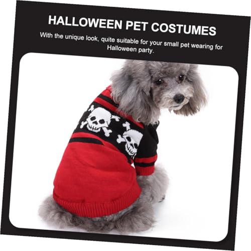 Disfraz Halloween Suéter Calavera para Perros Talla L miniatura 3