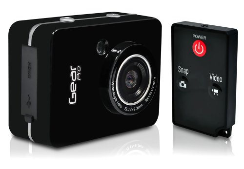 Image of Sound Around Gear Pro Sports Action Camera - HD 1080P Mini Camcorder w / 12 MP Cam, 2.4 inch Touch Screen USB SD Card HDMI, Battery - Waterproof Case, USB Cable, Wireless Remote Control, Mount - Pyle