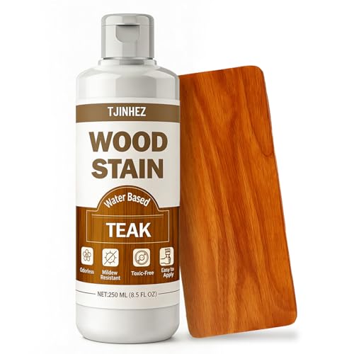 Teinture à bois à base d'eau - 250 ml - Séchage rapide, inodore et non toxique - Pour l'intérieur et l'extérieur - Idéale pour les meubles en bois,...