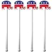Royer 6" Republican Elephant, Election Themed Swizzle Sticks, Set of 24 - Made In USA