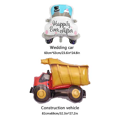 Cugbo 12Pcs Balloon Set, Vehicles Aluminum Foil Balloons, Helium Mylar Cars Balloons Kits For Kids Children Party Decor Supplier #TOP5