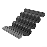 Alfombrilla de drenaje plegable de silicona antideslizante para platos y utensilios de cocina, diseñada para uso multiusos, incluyendo revestimientos de refrigerador y horno (negro)
