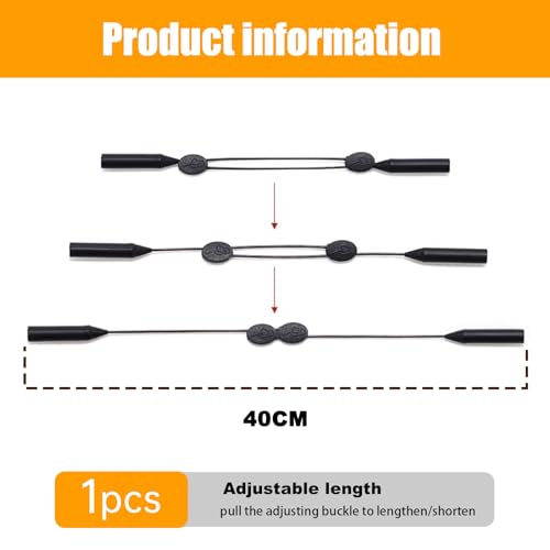 Supports de lunettes autour du cou réglables pour éviter les chutes - 2