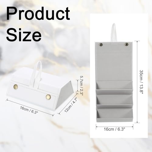 Image of PATIKIL Travel Sunglasses Organizer, 3 Slots Foldable Sunglasses Holder Leather Sunglass Storage Organizer Case