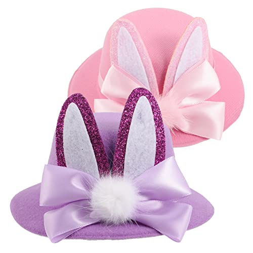 SWOOMEY 2 Piezas De Decoración De Pascua Para Niñas Vestido Para Decoraciones Para El Cabello Ropa Para Gorros Para Pinzas Para La Cabeza Tocado De Conejito Para Pequeños Pinza