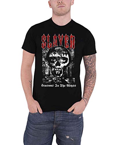Slayer T Shirt Acid Rain Band Logo Official Mens Black S