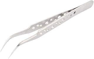 New Lon0167 7-SA SR Stainless Steel Curved Pointed Tip High Hardness Tweezer Tool(7-SA SR Edelstahl gebogene, spitze Spitze Pinzette mit hoher HÃ¤rte