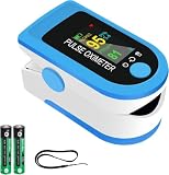 Pulsoximeter, Sauerstoffsättigung Messgerät finger Messung der Herzfrequenz (Puls),Sauerstoffsättigung (SpO₂) und Perfusionsindex (PI) Fingeroximeter für Kinder, Erwachsene, Senioren, Familien