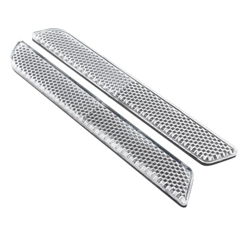 Reflector Blanco para Cierre de Alforja Dura, Cubierta para Cierre Compatible con Harley Touring y Softail (Road King, Street Glide, Electra Glide, Ultra-Classic, 1993-2013) miniatura 1