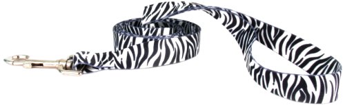 Image of Yellow Dog Design Standard Lead, Zebra Black, 3 /4 inch x 60 inch (5 ft.)