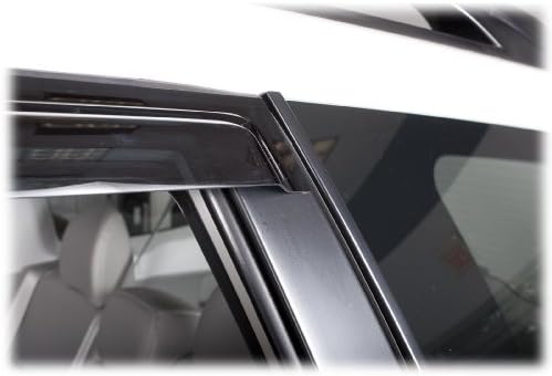 C&C Car Worx Set of 4 Aftermarket WV-09F-TF Tape-On Outside-Mount Side Window Visor Rain Guard Deflectors Compatible with 2009, 10, 11, 12, 13 Subaru Forester