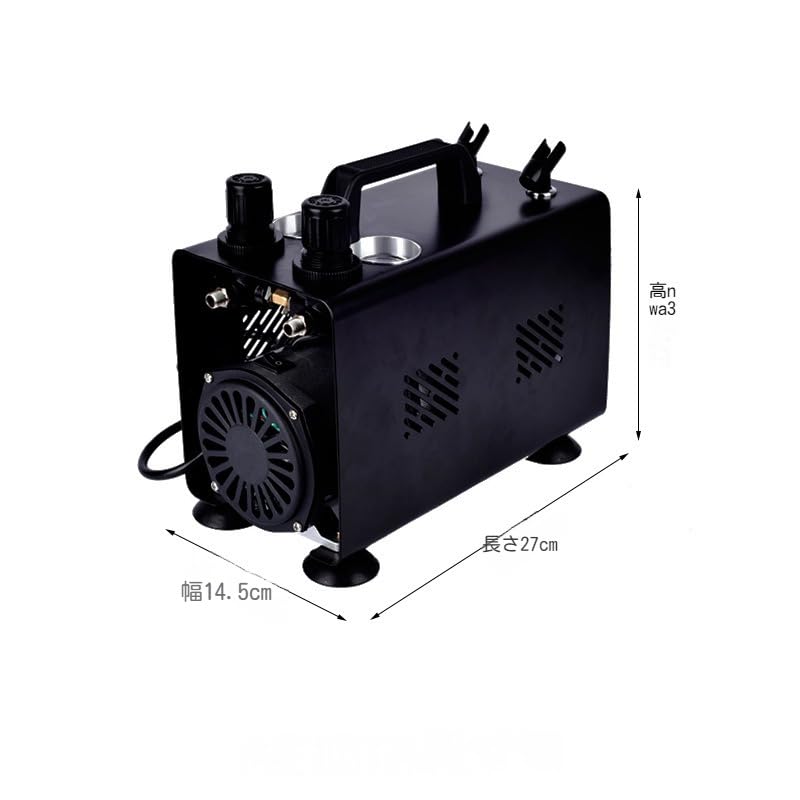 Amazon.co.jp: エアブラシ コンプレッサー エア圧力が独立調整