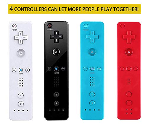 Pgyfdal 4 Packs Classic Remote Controller Compatible For Wii Wii U Console thumb #1
