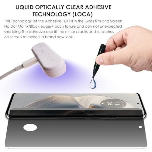 Verre trempé Motorola Edge 50 Pro confidentiel pour sécuriser vos messages en voyage