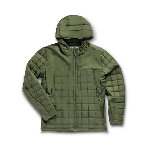 Image of BURLEBO Men's Puffer Jacket - Lightweight Quilted Winter Coat with Zipper Pockets