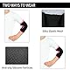 ONTYZZ Kinder Ellenbogenschützer Unterstützung Einstellbar Weiche Kinder Ellenbogenbandage Protector mit SBR Pad Guard Wraps für Radfahren Tanzen Volleyball Krabbeln Schwarz/S