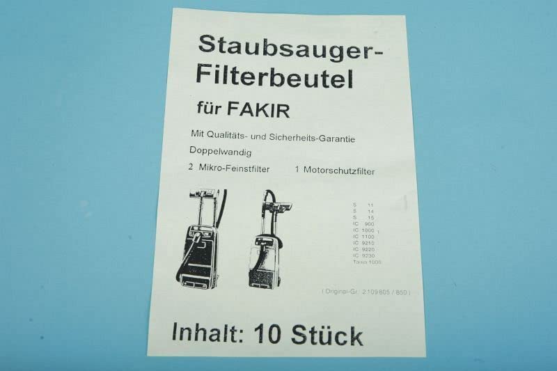 10 SACCHETTI FILTRO TESSUTO NON TESSUTO | Utensili & Ricambi