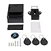 ETEKJOY RFID Electronic Cabinet Lock Hidden DIY for Wooden Cabinet Locker Drawer Cupboard (Black)