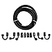OSIAS 10AN PTFE Fuel line Kit, AN10 E85 Nylon Braided Fuel Hose16FT(1/2Inch ID) Stainless Steel Oil Fuel Hose Line Kit，Hose Fitting Connectors Universal
