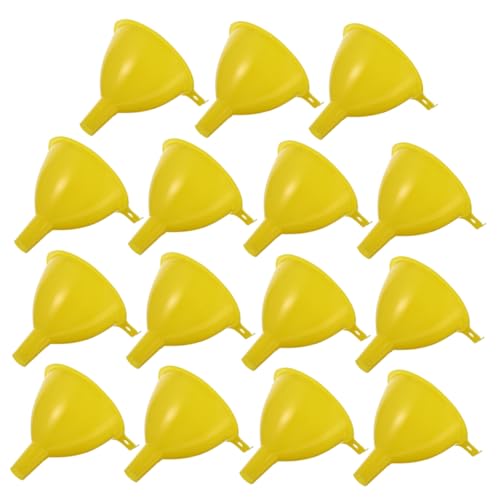 Veemoon Chemistry Lab Essential Oil Funnels 15pcs Plastic Lab Funnels Triangle Shape Filter Liquid